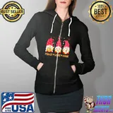 Peace Love Cure Gnome Shirt Full Zip Hooded