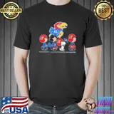 Peanut Snoopy go to watching KU shirt