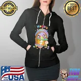 Peanuts Charlie Brown Snoopy Happy Easter Shirt Full Zip Hooded