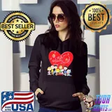 Peanuts Happy Valentine's Day Shirt Hoodie