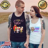 Peanuts snoopy i love easter Tank Top