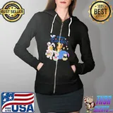 Pooh eeyore piglet tigger happy easter Full Zip Hooded