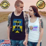 Pray for Ukraine distressed support and stand for Ukraine Tank Top