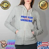 Pray for Ukraine I Stand With Ukraine Shirt Pray For Ukraine T-Shirt Full Zip Hooded