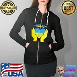 Pray for Ukraine Stand With Ukraine Shirt Full Zip Hooded