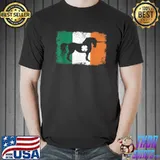 Premium Unicorn St. Patrick's Day Irish Flag Ireland Saint Paddys T-Shirt Unisex