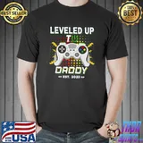 Promoted To Daddy 2022 2023 Gamer Gender Reveal Party T-shirt