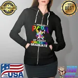 Proud Papa Of A 2022 Homeschool Graduate Unicorn T- Full Zip Hooded