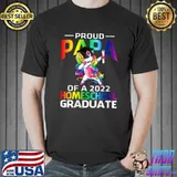 Proud Papa Of A 2022 Homeschool Graduate Unicorn T-shirt