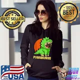 Pug Pugasaurus Rex Dinosaur Lovers Funny Dog Costume T-shirt