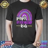 Purple up for military rainbow military child month shirt