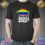 Rainbow LGBTQ+ Gay Queer Flag Graduation Class Of 2022 Pride Premium T-Shirt Unisex