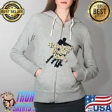 Rainbow Roller Rink Vintage Style T-Shirt Full Zip Hooded