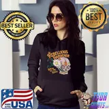 Rebellious Gardener Skull Cute Design for Gardening T- Hoodie