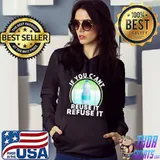 Recycled Water Bottle Plastic Free Environmental Activism T-Shirt