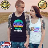 Retired Music Legend Retirement Retro 80's Sunset T- Tank Top