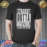 Retro Straight Outta High School Class Of 2022 Graduation T-Shirt Unisex
