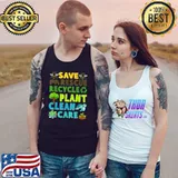Save Bees Rescue Animals Recycle Plastic Earth Day Planet T-Shirt