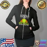 School Is Important But Softball Is Importanter Softball T-Shirt Full Zip Hooded