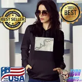 Senna's handdrawn map of the suzuka gp Hoodie