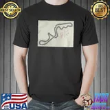 Senna's handdrawn map of the suzuka gp shirt
