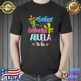 Senor Or Senorita Abuela Mexican Fiesta Gender Reveal T-Shirt