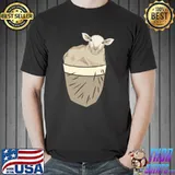 Sheep Farmer Animal Lover Farm Animal Cute Pocket Sheep T-shirt