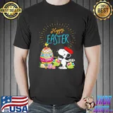 Snoopy art eggs happy easter Unisex