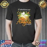 Snoopy butterflies I believe there are angels among us shirt