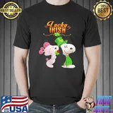 Snoopy couple Lucky Irish shirt