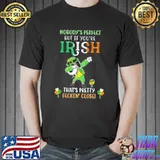 Snoopy dabbing nobody's perfect but if you're irish that's pretty feckin' close shirt