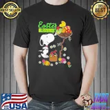 Snoopy eggs flowers easter blessings shirt