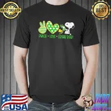 Snoopy Peace Love Green Beer Shirt
