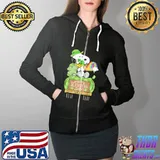 Snoopy rainbow lucky happy patrick's day Full Zip Hooded