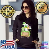 Snoopy rainbow lucky happy patrick's day Hoodie