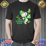 Snoopy woodstock clover Happy Saint Patrick's Day Shirt
