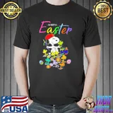 Snoopy woodstock Happy Easter art shirt