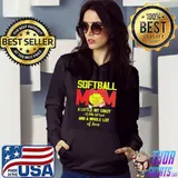 Softball Mom A Little Bit Crazy And A Whole Lot Of Love Shirt