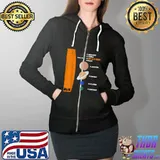 Solar System Planet You Live Here T-Shirt Full Zip Hooded