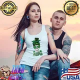 St. Patrick's day day Sugar skull Lucky Mama for Moms T-Shirt Tank Top