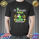 St patricks lucky bowler beer shirt
