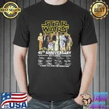 Star wars 45th anniversary 1977 2022 thank you for the memories signature Unisex
