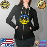 Sunflower Ukrainian Flag I Stand With Ukraine Ukraine Peace T-Shirt Full Zip Hooded