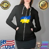 Support Ukraine I Stand With Ukraine Flag Free T- Full Zip Hooded