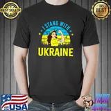 Support Ukraine Strong Women Girls I Stand With Ukraine Gift T-Shirt Unisex