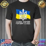 Support Ukrainians Flag Vintage Ukraine Ukrainian Flag Pride T-Shirt Unisex