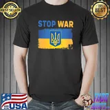 Support Ukrainians Ukraine Flag Shirts Stop War in Ukraine T- Unisex