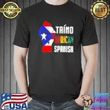 Taino african spanish taino nation boricua shirt