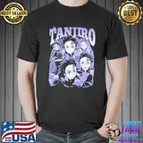Tanjiro Kamado Anime Vintage Demon Slayer Unisex T-Shirt