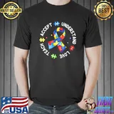 Teach accept understand love autism awareness puzzle teacher shirt